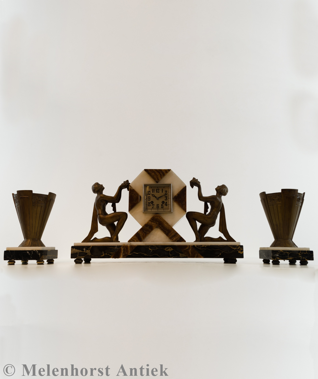 art deco pendule set