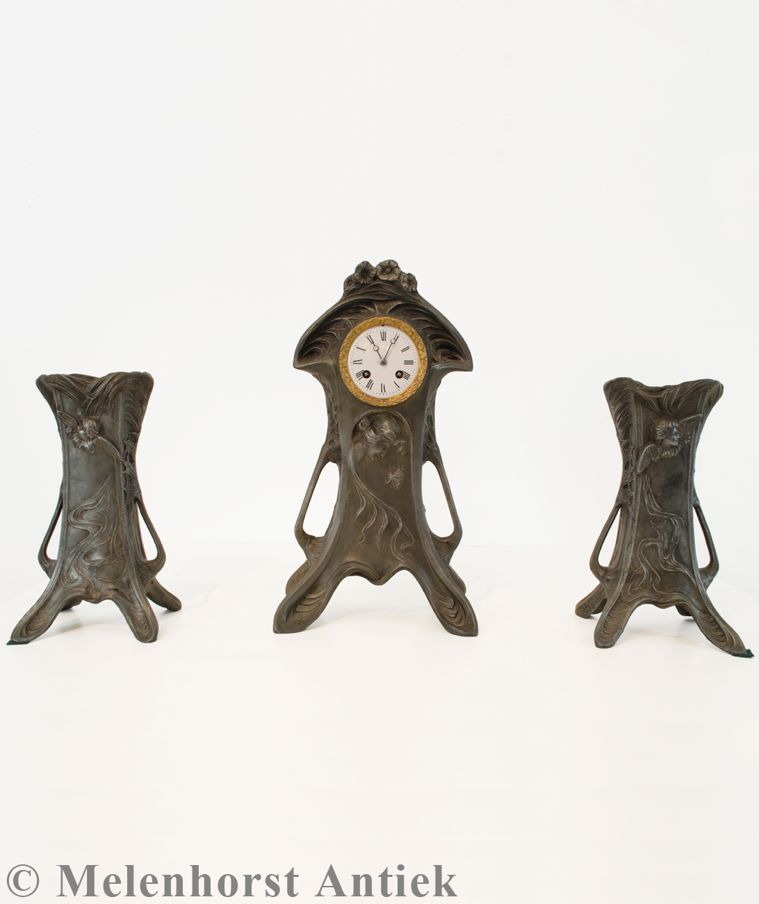 Art nouveau Pendule Set
