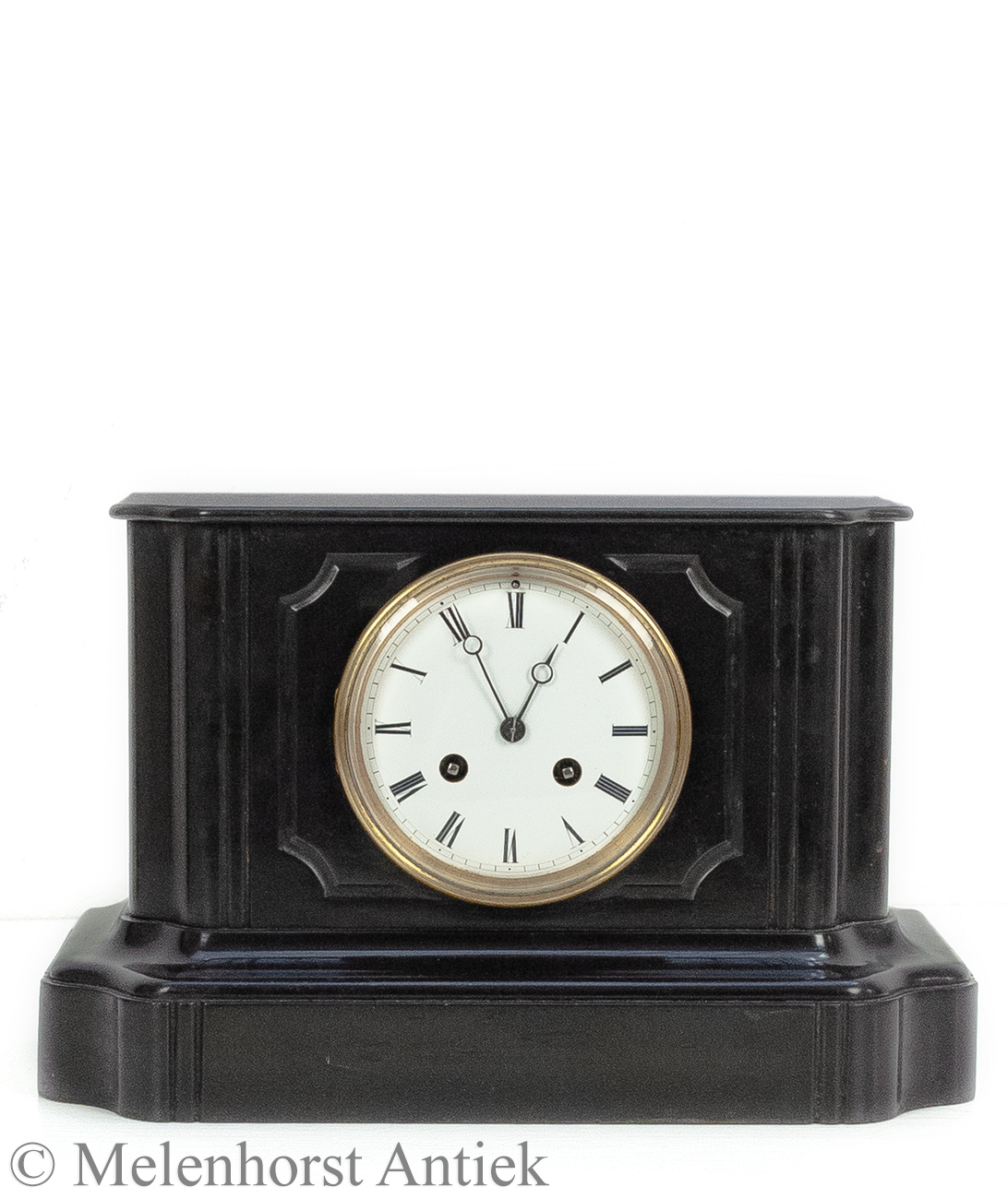 Schwarzer Marmorpendule