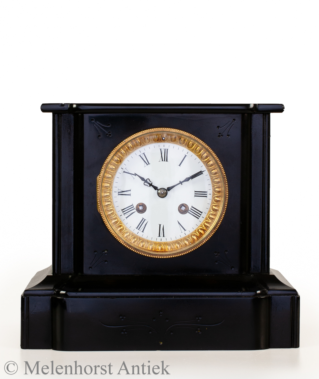 Schwarzer Marmorpendule