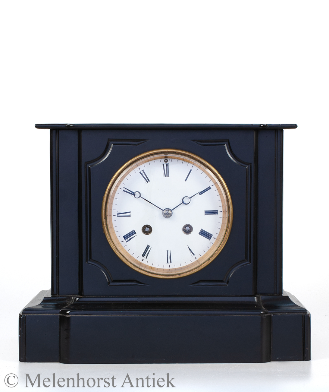 Schwarzer Marmorpendule